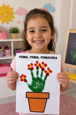 Atividade Primavera: “Prima, Prima, Primavera” – Pintura com as Mãos