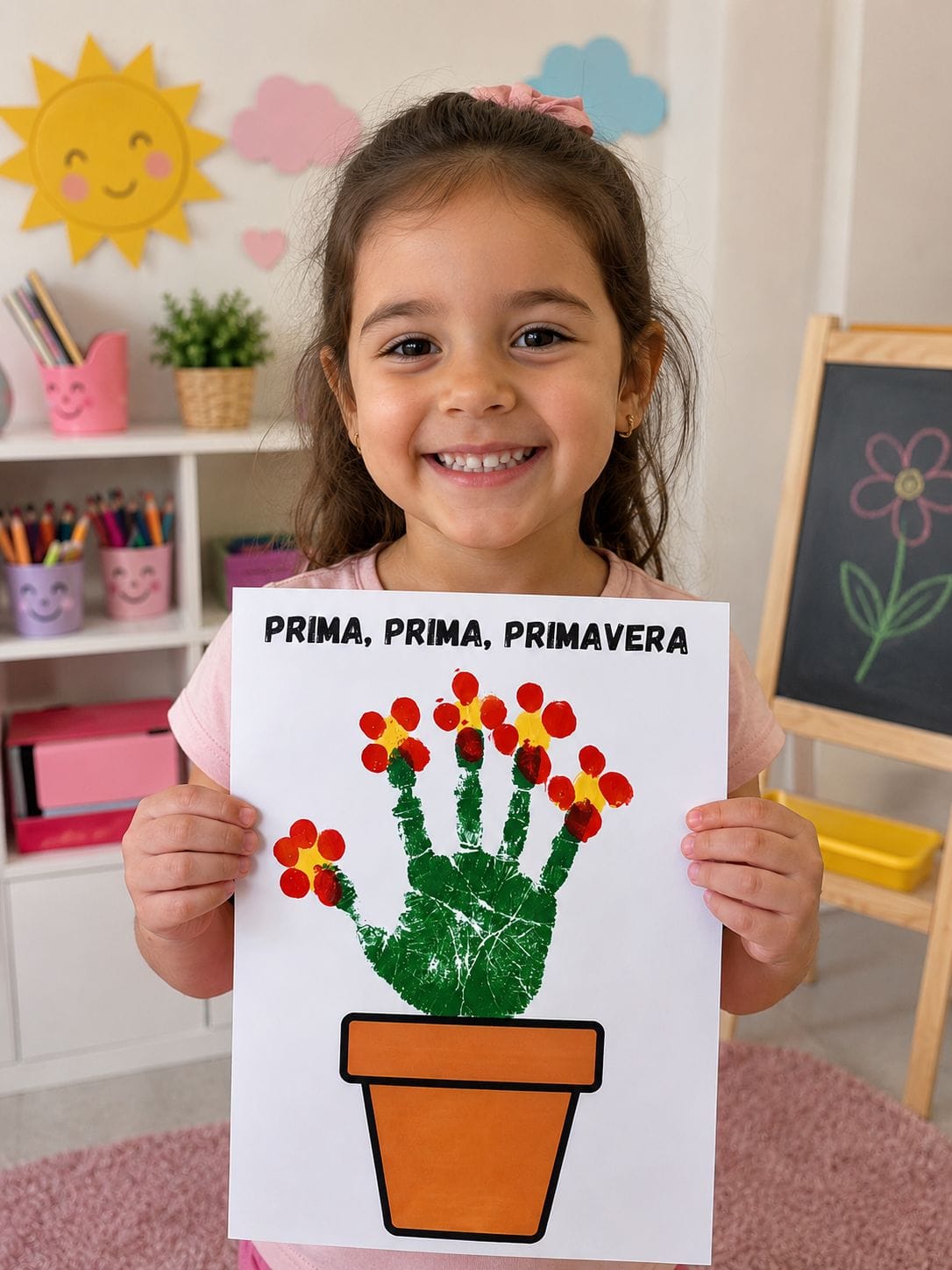 Atividade Primavera: “Prima, Prima, Primavera” – Pintura com as Mãos