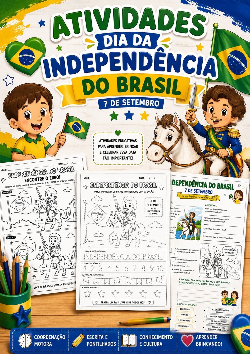 Atividades do dia da independencia do Brasil 7 de setembro