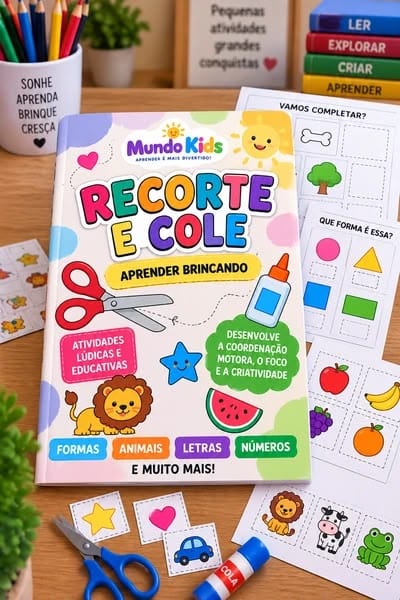 ✂️🌈 RECORTE E COLE – APRENDER BRINCANDO