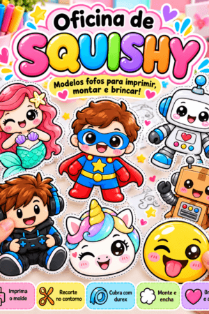 ✨ OFICINA DE SQUISHY – diversão do começo ao fim! 💖✂️